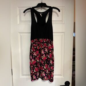 Vintage Wet Seal Black and Floral Dress